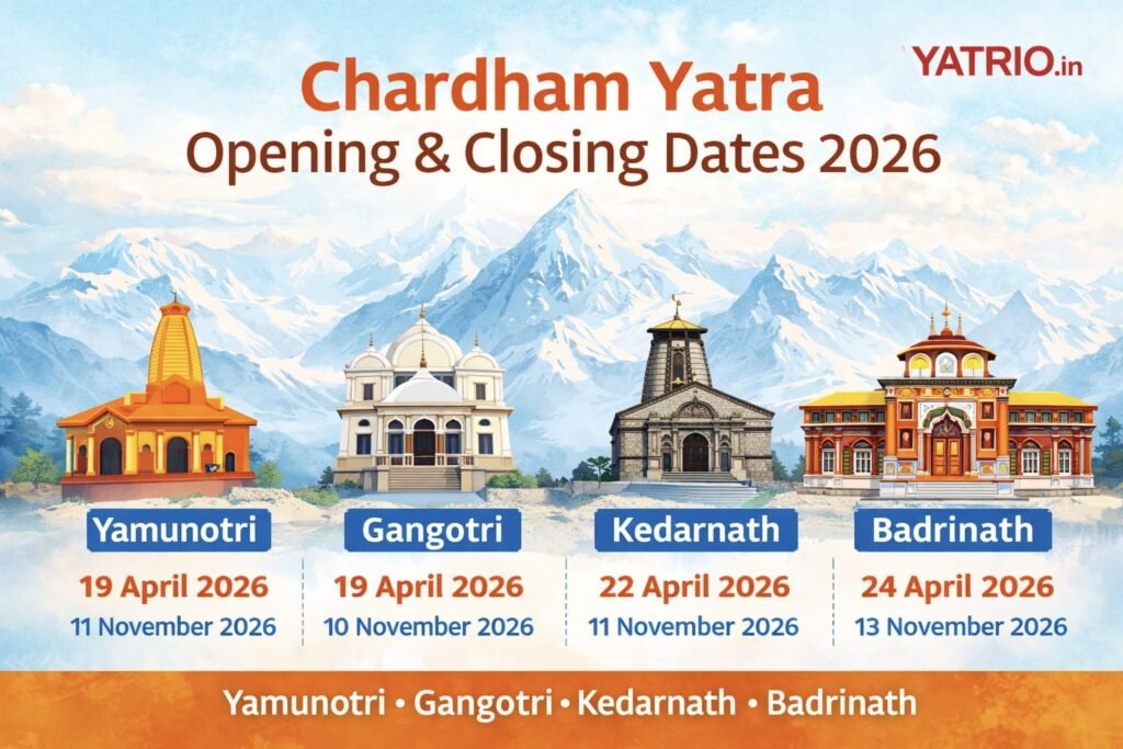 Chardham Yatra Opening Dates 2026
