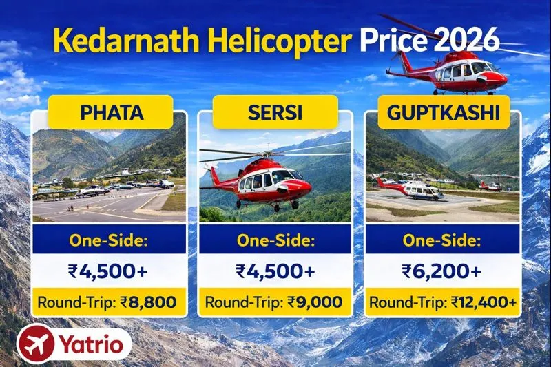 💰 Kedarnath Helicopter  booking Price 2026